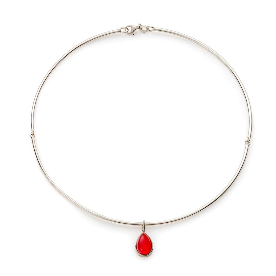 Ciondolino in argento a forma di goccia AURUM | CD GCARG ROSSA